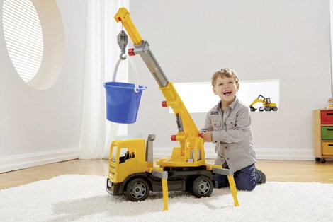 Lena GIGA TRUCKS darus teherautó sárga 4. kép