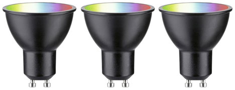 29153 Paulmann Home LED-es fényforrás GU10 EEK: F (A - G) 4.8 W RGBW Fekete (matt)