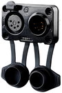 Rean AV RRX5MF-Z-012-1 XLR csatlakozó Dugó, beépíthető, Alj, beépíthető Pólusszám: 5 Fekete 1 db bélyegkép