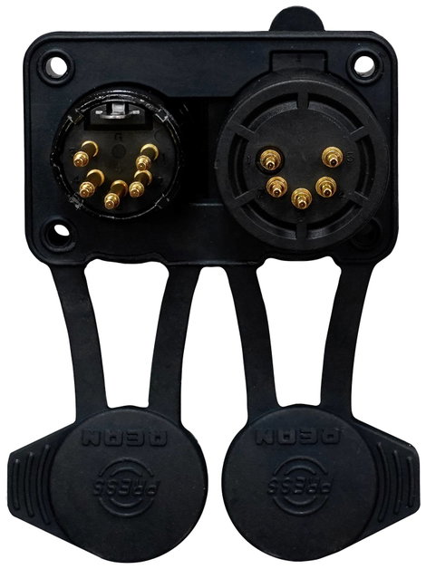 Rean AV RRX5MF-Z-012-1 XLR csatlakozó Dugó, beépíthető, Alj, beépíthető Pólusszám: 5 Fekete 1 db 2. kép
