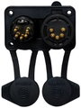 Rean AV RRX5MF-Z-012-1 XLR csatlakozó Dugó, beépíthető, Alj, beépíthető Pólusszám: 5 Fekete 1 db 2. bélyegkép