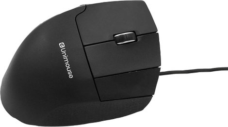 Contour Design UniMouse wired WLAN egér Vezetékes Optikai Fekete 7 Gombok 800 dpi, 1000 dpi, 1200 dp