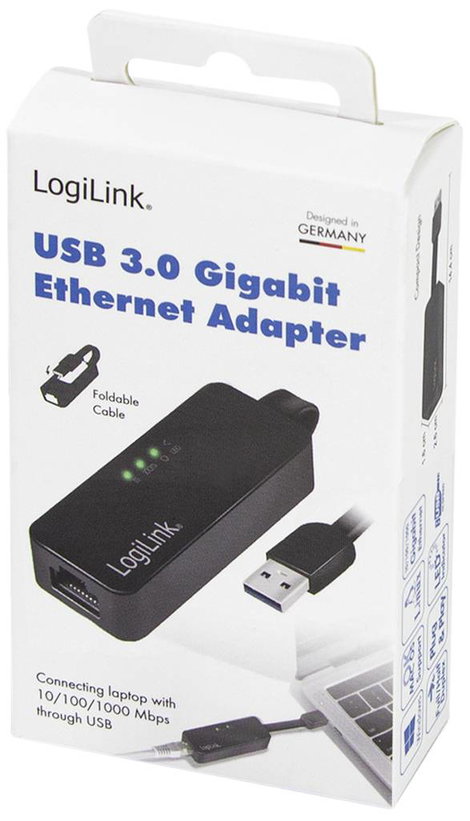 LogiLink UA0184A Hálózati adapter 1000 MBit/s USB 3.0, RJ45 7. kép