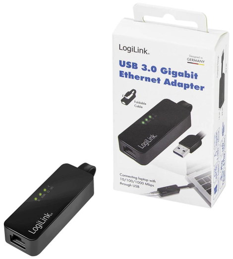 LogiLink UA0184A Hálózati adapter 1000 MBit/s USB 3.0, RJ45 8. kép