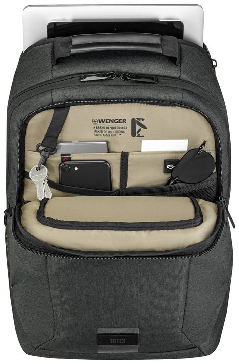 Wenger Notebook hátizsák MX ECO Professional Alkalmas: Max.: 40,6 cm (16) Szürke 6. kép