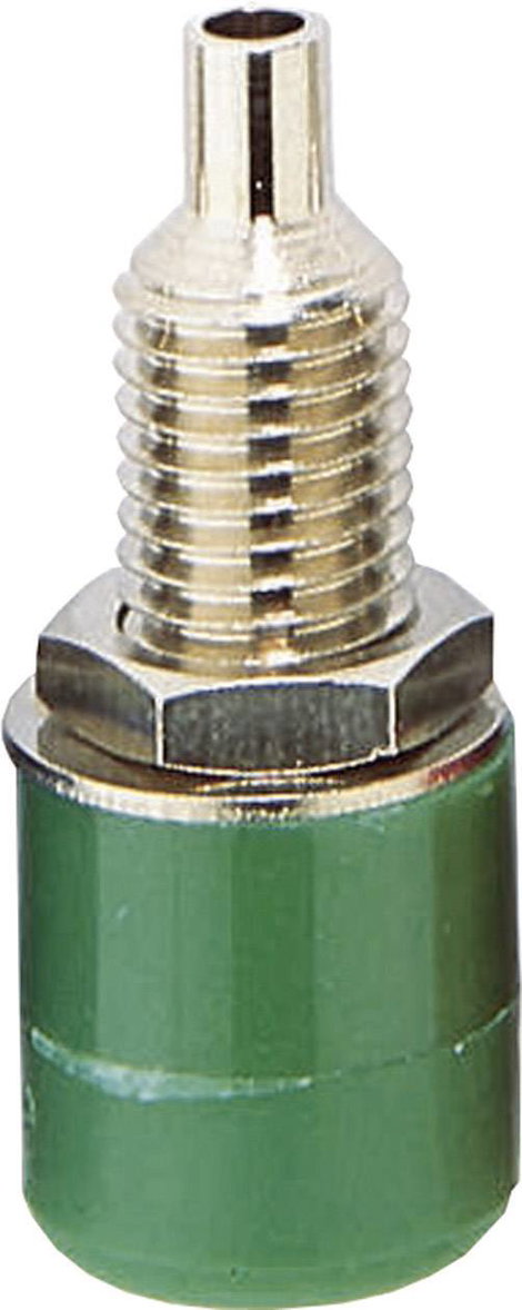 Labor csatlakozóaljzat Tű átmérő: 4 mm Zöld TRU COMPONENTS