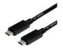 Roline USB kábel USB 3.2 Gen2 (USB 3.1 Gen2) USB-C® dugó, USB-C® dugó 2.00 m Fekete Árnyékolt 11.02. bélyegkép