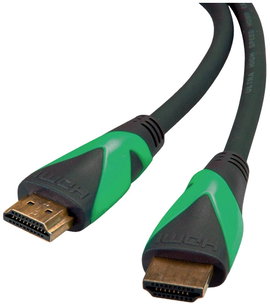 Roline green HDMI Csatlakozókábel HDMI-A dugó, HDMI-A dugó 3 m Fekete 11.44.6012 Ultra HD (8K), Halo