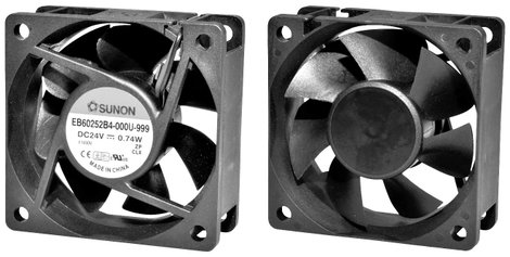 Sunon EE60252B2-000U-A99 Axiális ventilátor 24 V/DC 32.78 m³/óra (H x Sz x Ma) 25 x 60 x 60 mm