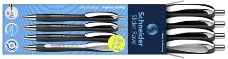 Schneider Schreibgeräte 4 db Slider Rave XB 132584 Golyóstoll 0.7 mm Írás színe: Kék N/A 3. kép