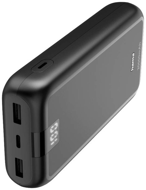 Hama Powerbank 20000 mAh Fast Charge LiPo Antracit