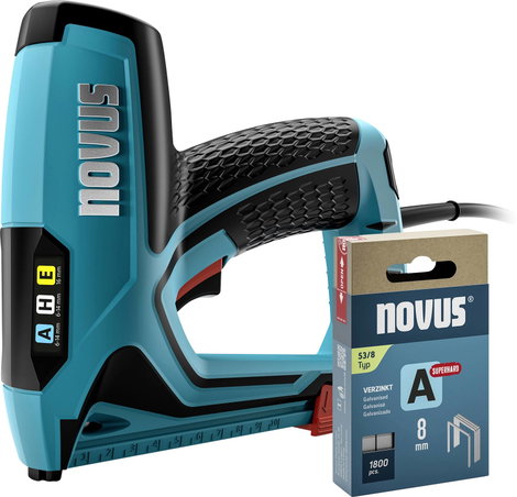 Novus Tools 031-0369 Elektromos tűzőgép Kapocs típus 37-es típus, 53-as típus Kapocs hosszúság 6 - 1