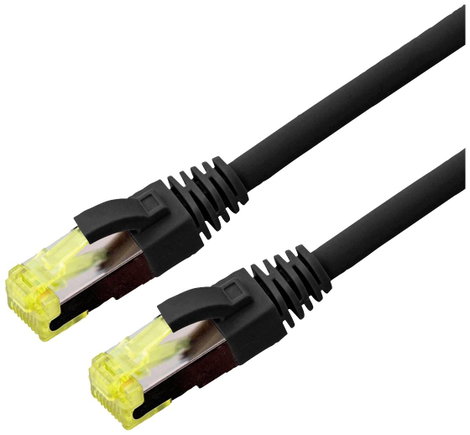 Roline 21.15.0752 RJ45 Hálózati kábel, patchkábel CAT 6A S/FTP 2.00 m Fekete 1 db