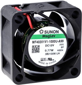 Sunon MF40202VX-1000U-A99 Axiális ventilátor 24 V/DC 18.34 m³/óra (H x Sz x Ma) 20 x 40 x 40 mm