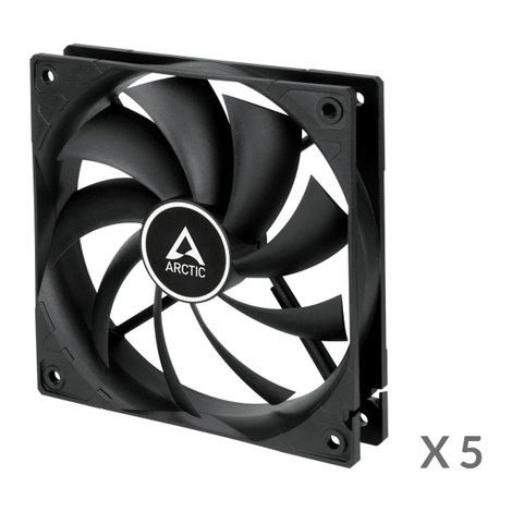 Arctic F12 Számítógépház ventilátor Fekete (Sz x Ma x Mé) 120 x 25 x 120 mm 3. kép