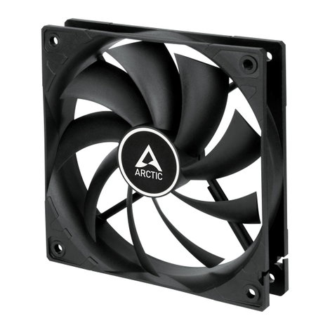 Arctic F12 Számítógépház ventilátor Fekete (Sz x Ma x Mé) 120 x 25 x 120 mm 2. kép