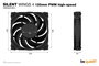 BeQuiet SILENT WINGS 4 Számítógépház ventilátor Fekete (Sz x Ma x Mé) 120 x 25 x 120 mm 6. bélyegkép