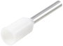 TRU COMPONENTS TC-11991852 Csatlakozó hüvely 0.5 mm² Részlegesen szigetelt Fehér 100 db 2. bélyegkép