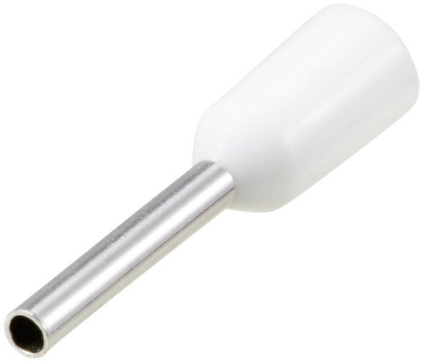 TRU COMPONENTS TC-11991852 Csatlakozó hüvely 0.5 mm² Részlegesen szigetelt Fehér 100 db 3. kép