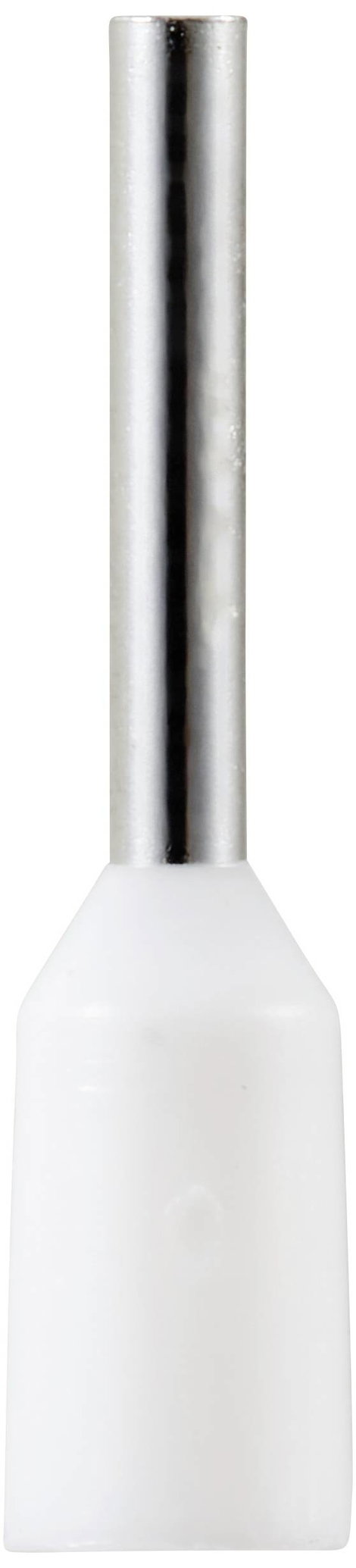 TRU COMPONENTS TC-11991852 Csatlakozó hüvely 0.5 mm² Részlegesen szigetelt Fehér 100 db 4. kép