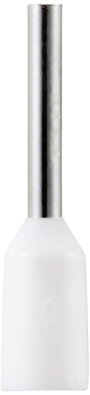 TRU COMPONENTS TC-11991852 Csatlakozó hüvely 0.5 mm² Részlegesen szigetelt Fehér 100 db 4. bélyegkép