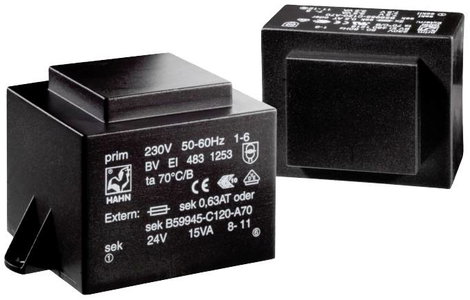 Hahn BV EI 481 1167 Nyomtatott áramköri transzformátor 1 x 230 V 1 x 9 V 10.0 VA