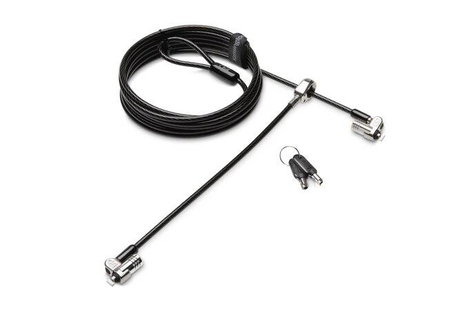 Kensington Laptop lakat Kulcsos zár Csatlakozó két notebook számára, Szuperős T-Bar zárófej a manipu
