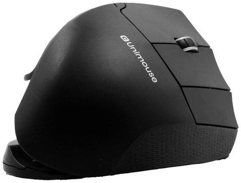 Contour Design UniMouse Bluetooth WLAN egér Bluetooth™ Optikai Fekete 7 Gombok 800 dpi, 1000 dpi, 12 2. kép