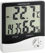 Digitális hőmérő- és légnedvesség mérő, órával, TFA 30.5031 bélyegkép