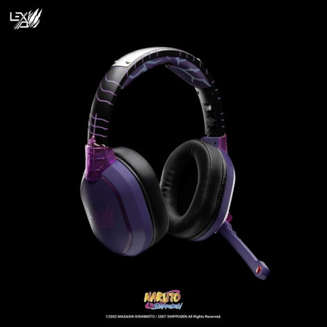 Lexip X TSUME Naruto Shippuden Headset 1 Gamer Over Ear headset Vezetékes, Bluetooth® Stereo Fekete/ 2. kép