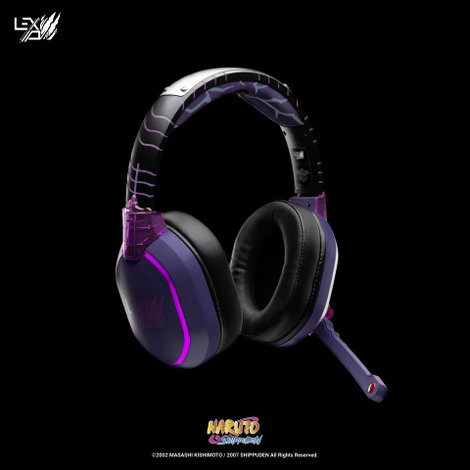 Lexip X TSUME Naruto Shippuden Headset 1 Gamer Over Ear headset Vezetékes, Bluetooth® Stereo Fekete/ 3. kép