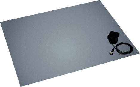 ESD antisztatikus padlószőnyeg platinaszürke 1500 x 1200 x 3.5 mm BJZ C-211 152 10,3
