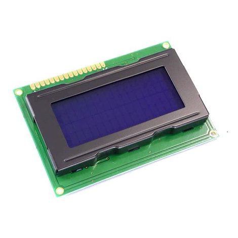 Display Elektronik LC kijelző Fekete, Fehér Kék (Sz x Ma x Mé) 87 x 60 x 13.5 mm DEM16481SBH-PW-N
