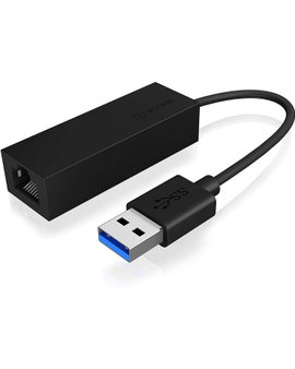 ICY BOX USB 3.0 A-Type zu RJ-45 Ethernet Port Hálózati adapter LAN (10/100/1000 MBit/s), USB 2.0, US