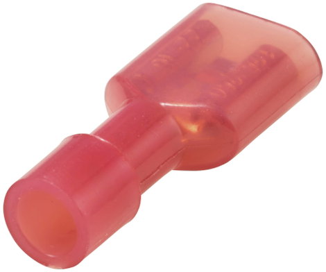 TRU COMPONENTS TC-11599308 Csúszósarus hüvely Dugasz szélesség: 6.3 mm Dugaszolási vastagság: 0.8 mm 2. kép
