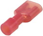 TRU COMPONENTS TC-11599308 Csúszósarus hüvely Dugasz szélesség: 6.3 mm Dugaszolási vastagság: 0.8 mm 2. bélyegkép