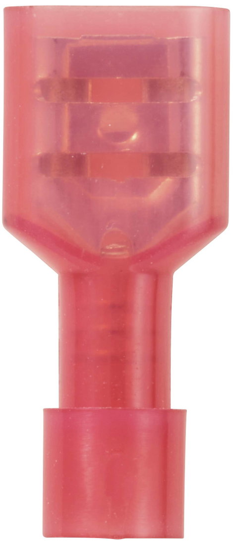 TRU COMPONENTS TC-11599308 Csúszósarus hüvely Dugasz szélesség: 6.3 mm Dugaszolási vastagság: 0.8 mm 3. kép