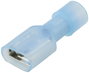 TRU COMPONENTS TC-11599312 Csúszósarus hüvely Dugasz szélesség: 6.3 mm Dugaszolási vastagság: 0.8 mm bélyegkép