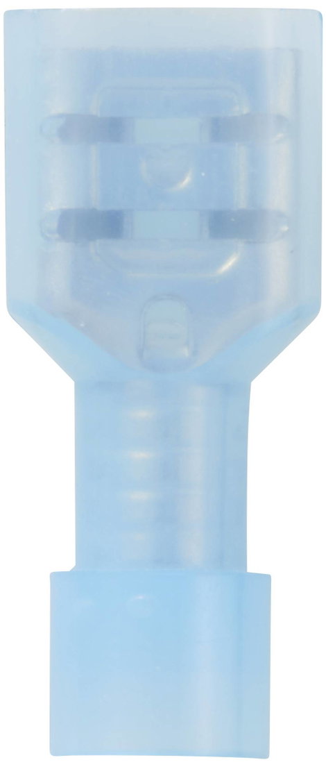TRU COMPONENTS TC-11599312 Csúszósarus hüvely Dugasz szélesség: 6.3 mm Dugaszolási vastagság: 0.8 mm 3. kép