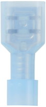 TRU COMPONENTS TC-11599312 Csúszósarus hüvely Dugasz szélesség: 6.3 mm Dugaszolási vastagság: 0.8 mm 3. bélyegkép