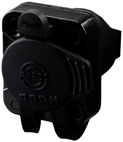 Rean AV RJ45 átvezető, kürt típusú, IP65 légmentes RRE8F-Z-012-1 Alj, beépíthető Fekete 1 db 2. kép