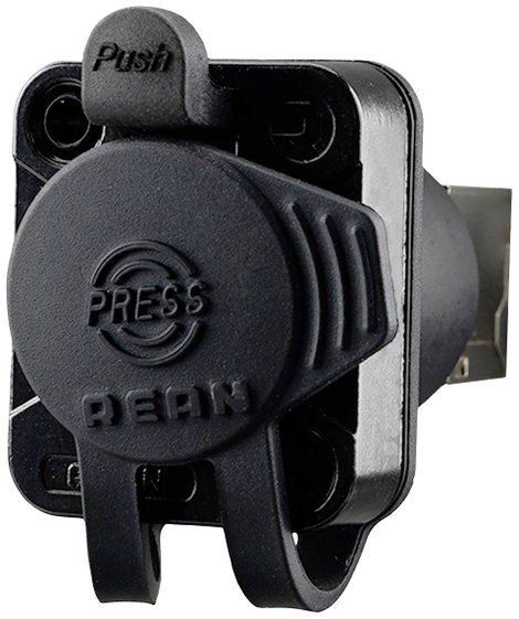 Rean AV RJ45 átvezetés, 90° FEL, IP65 légmentes RRE8F-Z-011-1 Alj, beépíthető Fekete 1 db 3. kép