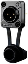 Rean AV RRX3M-Z-012-1 XLR csatlakozó Dugó, beépíthető Pólusszám: 3 Fekete 1 db bélyegkép
