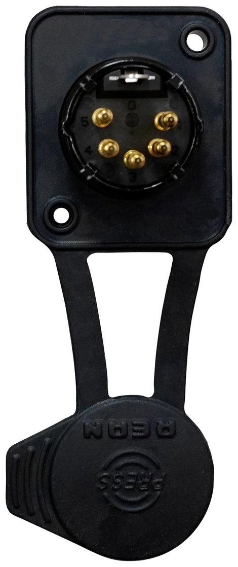 Rean AV RRX5M-Z-012-1 XLR csatlakozó Dugó, beépíthető Pólusszám: 5 Fekete 1 db 2. kép