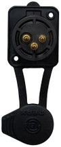 Rean AV RRX3F-Z-012-1 XLR csatlakozó Alj, beépíthető Pólusszám: 3 Fekete 1 db 2. bélyegkép