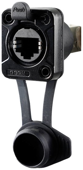 Rean AV RJ45 átvezetés, IP65 légmentes, ömlesztve RRE8F-Z-010-0 Alj, beépíthető Fekete 100 db