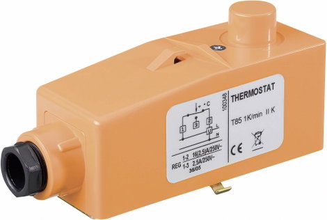 Csőbe fektethető termosztát szabályzótárcsa nélkül +20 - +90 °C 100859 2. kép