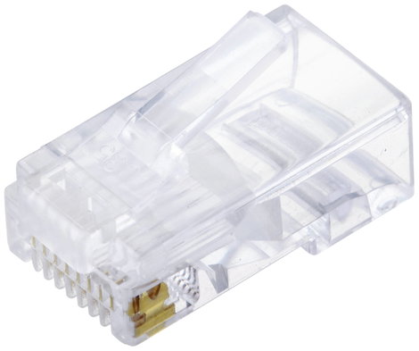 TRU COMPONENTS TRU Components 8P8C RJ45 moduláris csatlakozó TC-10336052 Dugó, egyenes Pólusszám 8P8