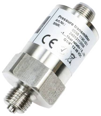 B + B Thermo-Technik Nyomástávadó 1 db 0550 2190-001 M12, 4 pólusú