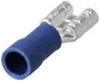 TRU COMPONENTS TC-11894524 Csúszósarus hüvely Dugasz szélesség: 6.3 mm Dugaszolási vastagság: 0.8 mm 2. bélyegkép